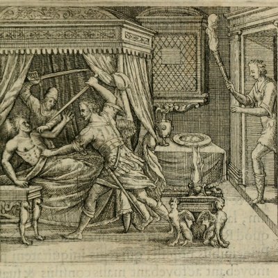 Joas tué par ses serviteurs (Boissard, Theatrum vitae humanae) - Th. De Bry