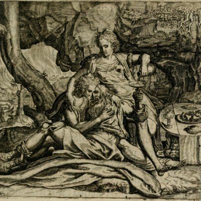 Loth incestueux (Boissard, Theatrum vitae humanae) - Th. De Bry