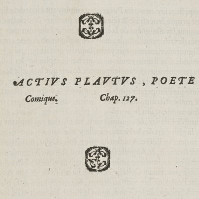 Plaute (Thevet, Les Vrais Pourtraits & vies des hommes illustres, 1584)