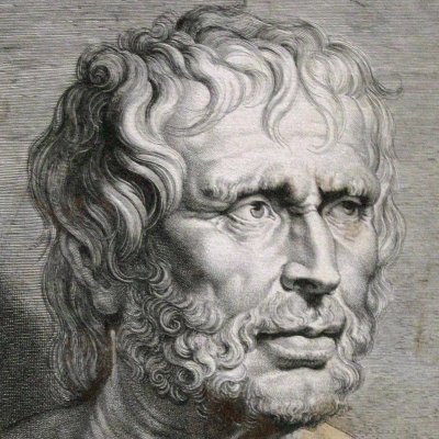 Portrait de Sénèque - Vorsterman d’après Rubens