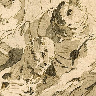 La mort de Sénèque (dessin) - Tiepolo