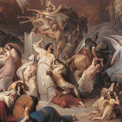 Destruction de Jérusalem par Titus - Kaulbach