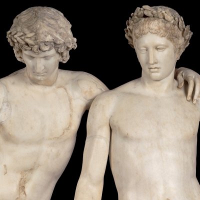 Castor et Pollux ou Oreste et Pylade (groupe de Saint Ildefonse) - manière de Praxitèle