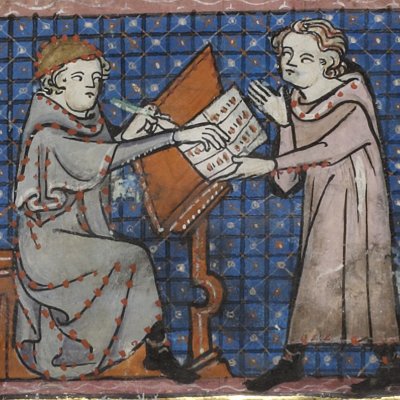 Dédicace du Bestiaire de R. de Fournival (Isopet FR15213) - R. de Montbaston