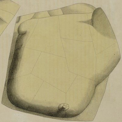 Procédés…, poitrine de Jupiter (Quatremère, Le Jupiter Olympien, 1814)