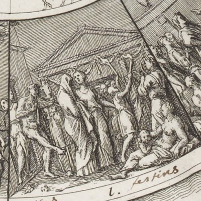 Bouclier d’Achille (Jean Boivin, Apologie d’Homère) - Cochin d’après Vleughels