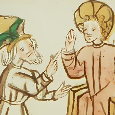 Jésus parmi les docteurs. 6/7 joies de Marie (Speculum humanæ salvationis 10C23)