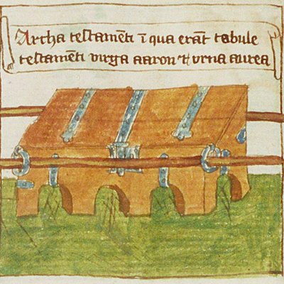 L’arche d’alliance (Speculum humanæ salvationis, KB 10 B 34, F10vb)
