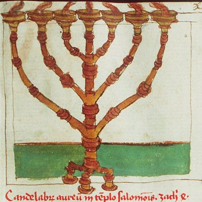 Le chandelier d’or de Salomon (Speculum humanæ salvationis, KB 10 B 34, F11ra)