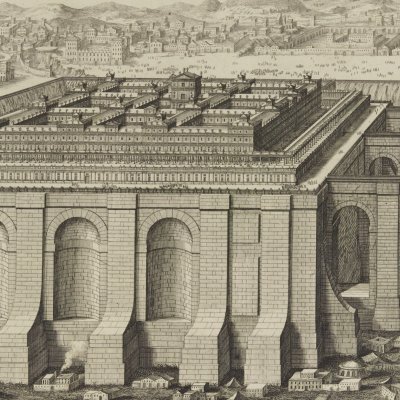 Le temple de Salomon vu du mont Moria (Entwurff…, 1721) - Fischer von Erlach