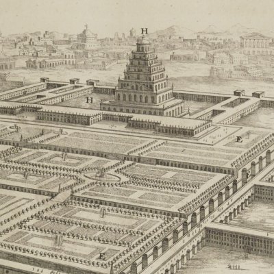 Le château royal de Babylone (Entwurff…, 1721) - Fischer von Erlach
