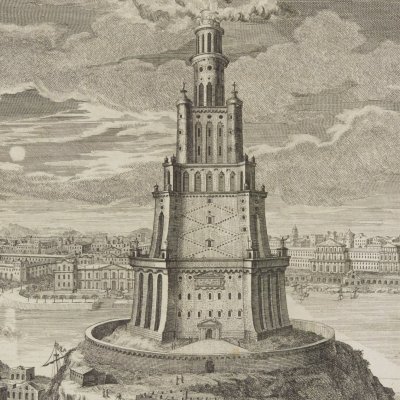 Le phare d’Alexandrie (Entwurff…, 1721) - Fischer von Erlach