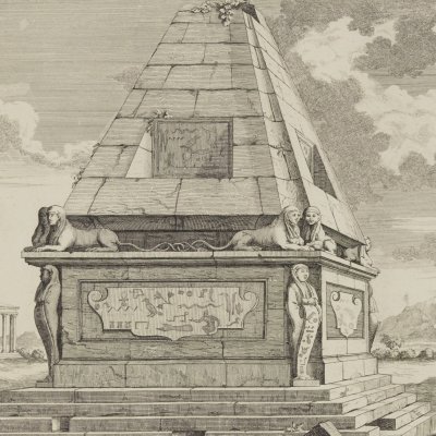 Tombeaux égyptiens près du Caire (Entwurff…, 1721) - Fischer von Erlach