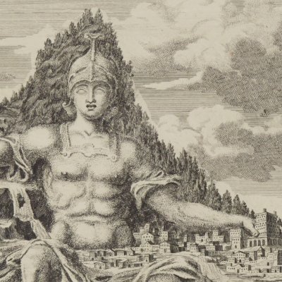Le colosse du Mont Athos (Entwurff…, 1721) - Fischer von Erlach