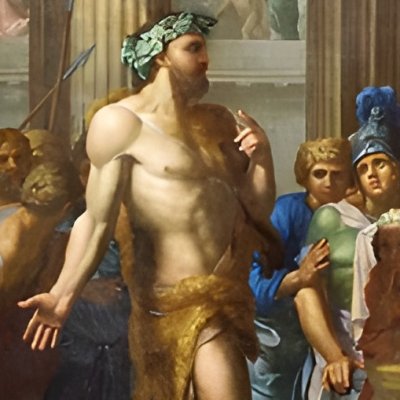 Dinocrate présente à Alexandre son projet de colosse du Mt Athos - Corneille