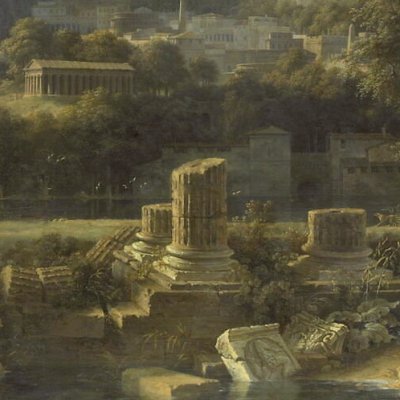 L’ancienne ville d’Agrigente. Paysage composé - Pierre Henri de Valenciennes