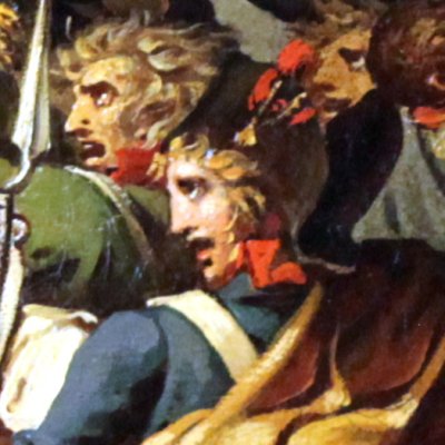 Les soldats du 76e de ligne retrouvent leurs drapeaux - Meynier