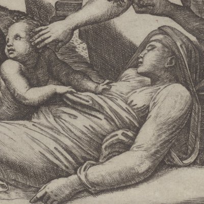 La peste de Phrygie - Raimondi d’après Raphaël
