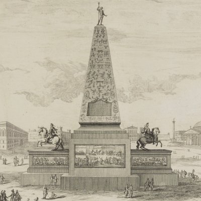 Obélisque de Marc Aurèle à Corinthe (Entwurff…, 1721) - Fischer von Erlach