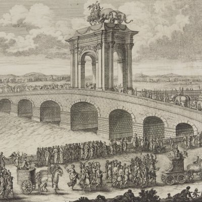 Le pont d’Auguste sur le Tibre (Entwurff…, 1721) - Fischer von Erlach