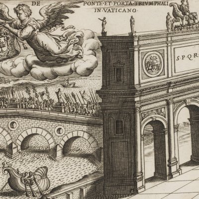 Pont et arc de triomphe du Vatican (Antiquae Urbis splendor) - Giacomo Lauro