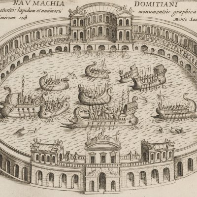 Naumachie sous Domitien (Antiquae Urbis splendor) - Giacomo Lauro