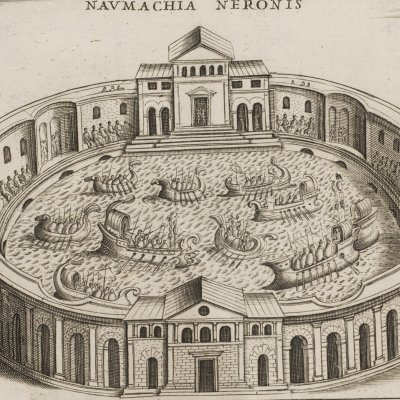 Naumachia under Nero (Antiquae Urbis splendor) - Giacomo Lauro