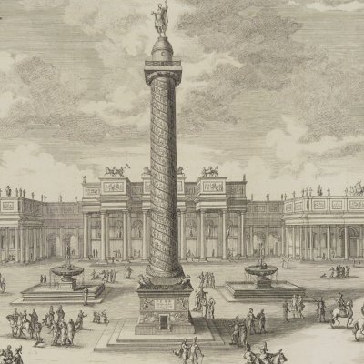 Place et colonne de Trajan (Entwurff…, 1721) - Fischer von Erlach