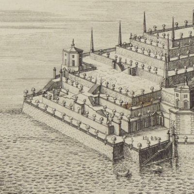 Vue de l’île Borromée, lac Majeur (Entwurff… 1721) - Fischer von Erlach