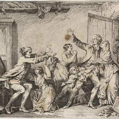 La malédiction paternelle - d’après Greuze