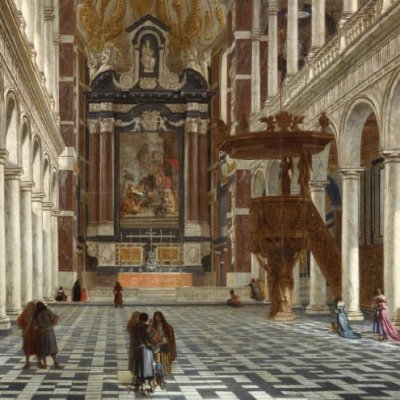 Intérieur de l’église des Jésuites d’Anvers - Wilhelm Schubert von Ehrenberg