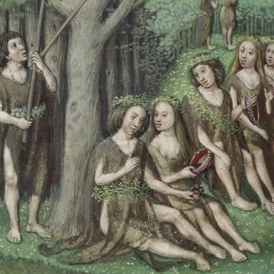 Communauté des gens du temps passé (Roman de la rose, Londres Harley 4425, F76v)