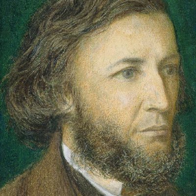 Portrait du poète Robert Browning - Dante Gabriel Rossetti