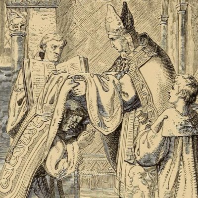 Luther ordonné prêtre (The life of Martin Luther, 1853, fig. 7) - G. König
