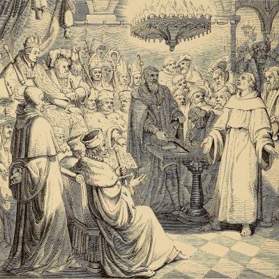 Luther devant l’Empereur (The life of Martin Luther, 1853, fig. 22) - G. König