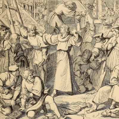 Destruction des images (The life of Martin Luther, 1853, fig. 26) - G. König