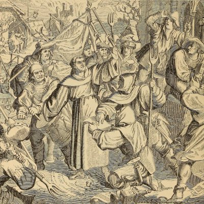 La guerre des paysans (The life of Martin Luther, 1853, fig. 28) - G. König
