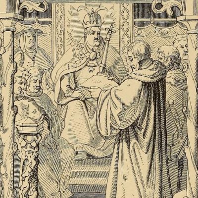 La confession d’Augsbourg (The life of Martin Luther, 1853, fig. 31) - G. König