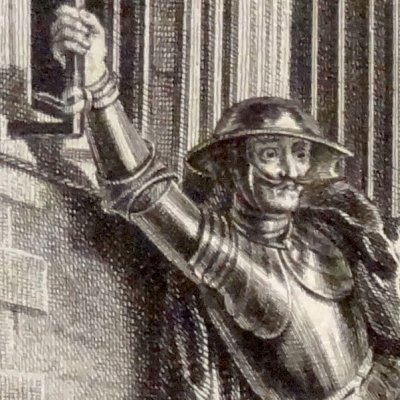 Don Quichotte attaché à une fenêtre par Maritorne (DQ, Coypel) - Joullain