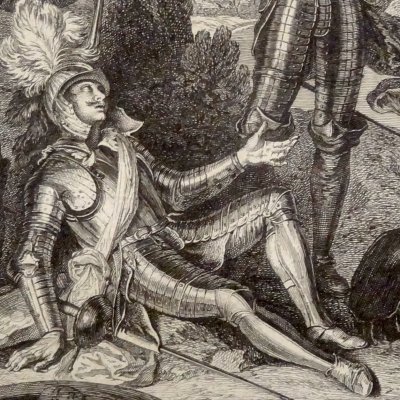 Le chevalier des Miroirs vaincu par don Quichotte (DQ, Coypel) - Silvestre