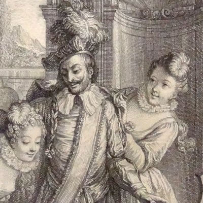 Don Quichotte servi par les demoiselles de la  Duchesse (DQ, Coypel) - Surugue