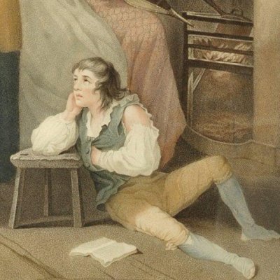 Les effets de la paresse et de la prodigalité - Louis Darcis d’après G. Morland