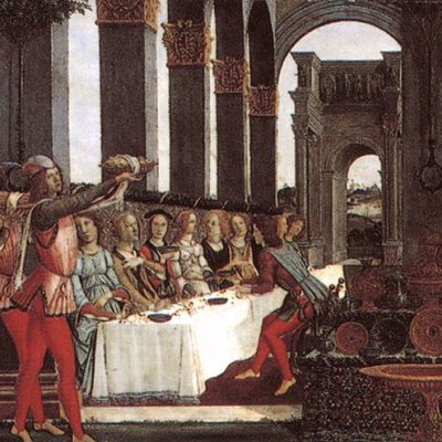 Les noces de Nastagio degli Onesti - Botticelli