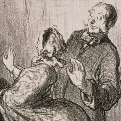 La visite à l’atelier (Croquis parisiens) - Honoré Daumier