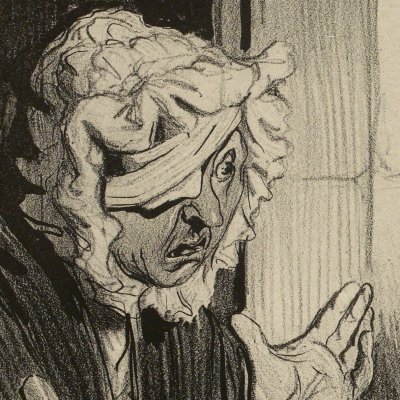 Médisances de Concierge (Types parisiens) - Honoré Daumier