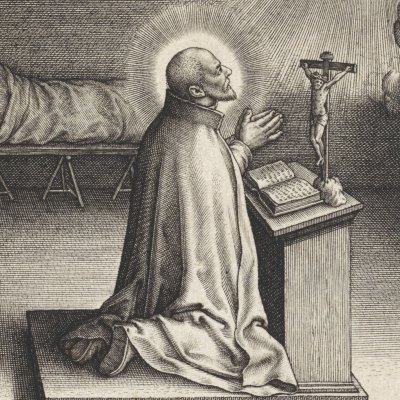Ignace de Loyola - vision du Christ et de la Vierge - Hieronymus Wierix