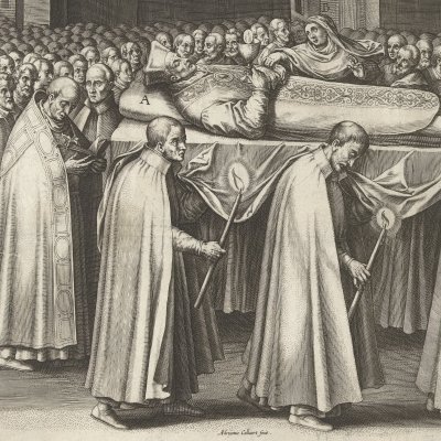 Enterrement d’Ignace de Loyola - Adriaen Collaert d’après Juan de Mesa