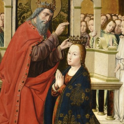 Le couronnement de la Vierge - maître de Santa Clara de Palencia