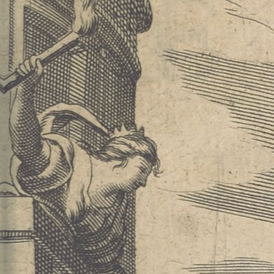 Frontispice d’Eudoxe, de G. de Scudéry - Le Brun
