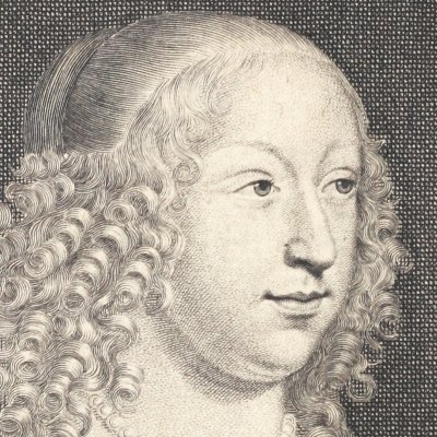 Portrait de Mlle de Scudéry (Clélie 1, 1656) - Nanteüil d’après Beaubrun